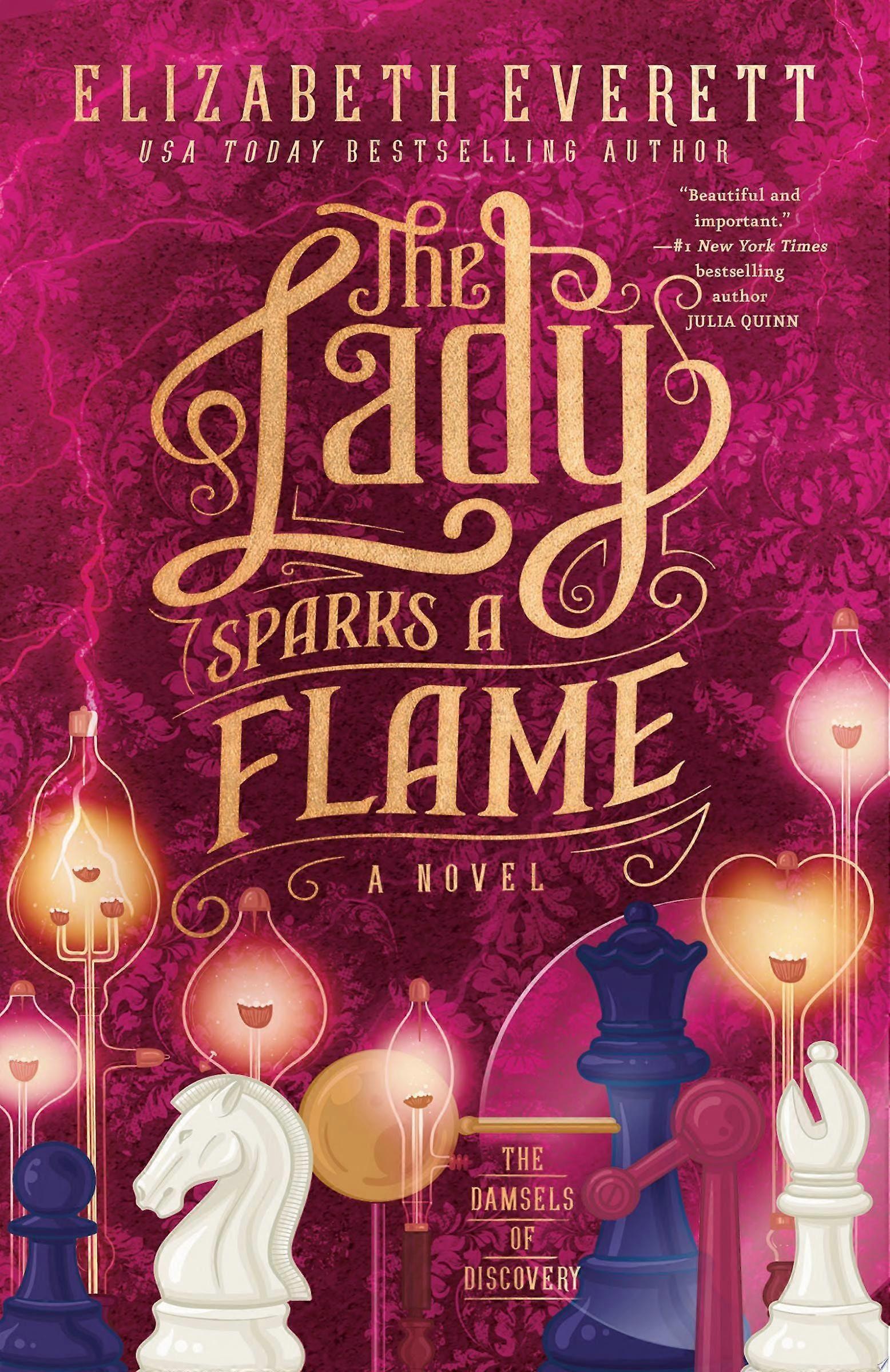 The lady sparks a flame