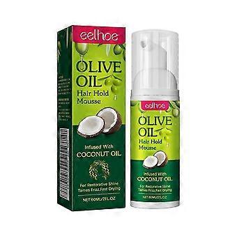 Mousse coiffante à l'huile d'olive Eelhoe - Définition des boucles, hydratation, longue tenue, anti-frisottis