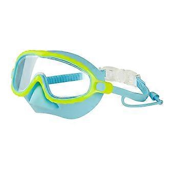 Schwimmbrille mit Nasenschutz, weites Sichtfeld, Tauchermaske, beschlagfrei, auslaufsicher, geeignet für Kleinkinder im Alter von 4-15 Jahren