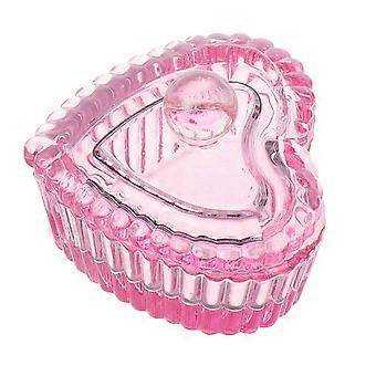 Nails Tips Art Dappen Dish with Lid Heart Shaped Dappen Dish Glass Powder Dappen Monomer Dish Glass Crystal Cup Glassware Tools for Manicure and Nail