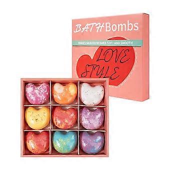 Bath Bomb Gift Box, Vegan and Cruelty Free, Perfect Gift for Women, Girls, Birthday Mother's Day Gift Idea, 9 Pcs