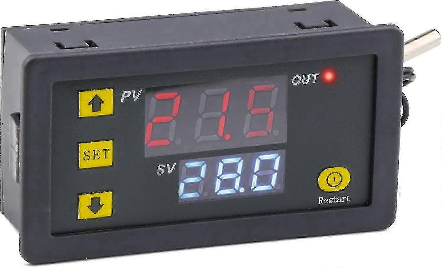 W3230 20A 12V Digital Thermostat, Temperature Controller, Heating Cooling