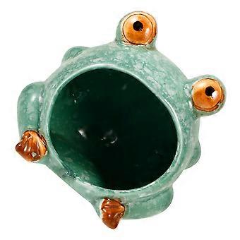 Small Animal Ceramic Hamster House for Cooling Nest 2Pcs Light Green Hideout