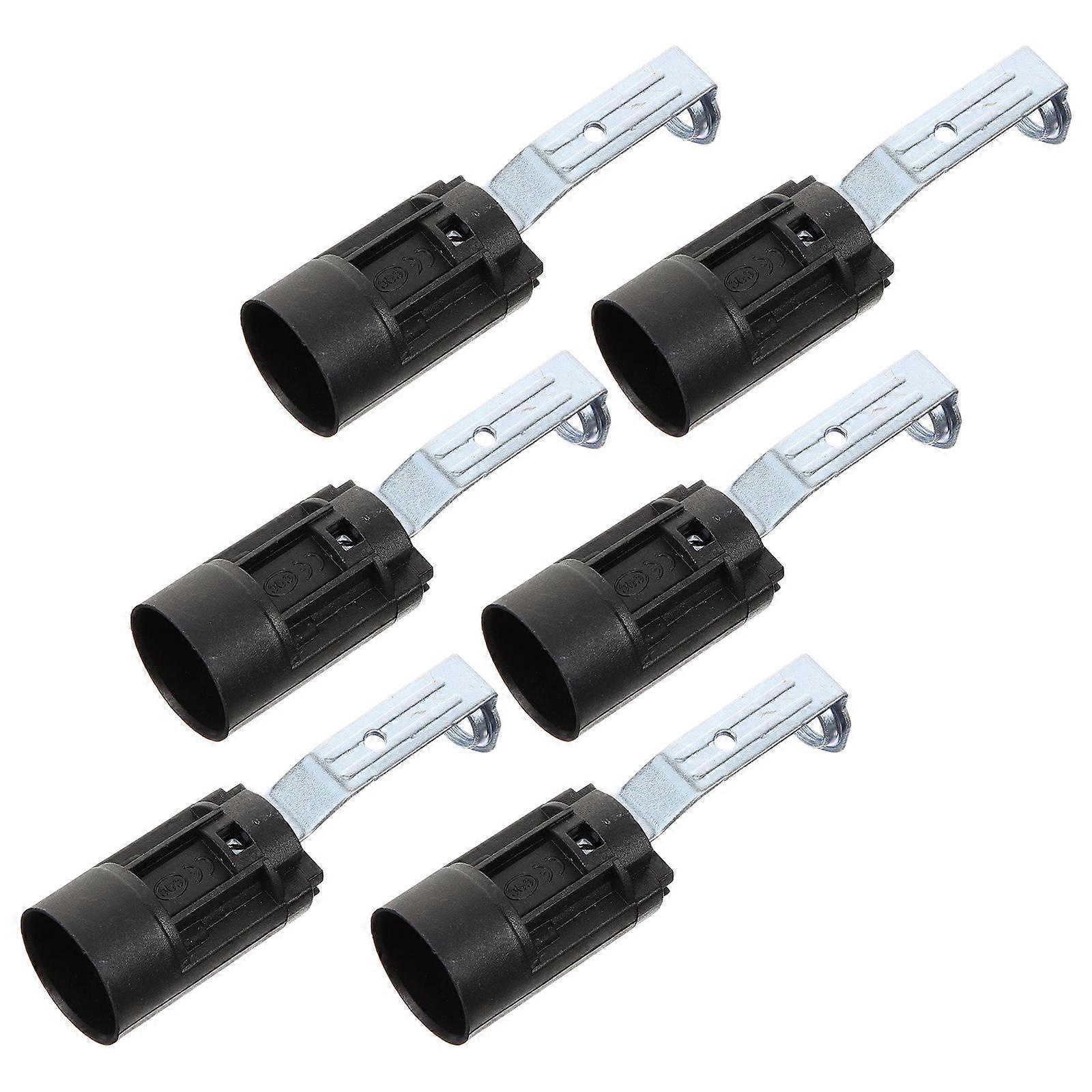 6pcs Candelabra Sockets Replacement Light Bulb Holders E14 Lamp Making Kit