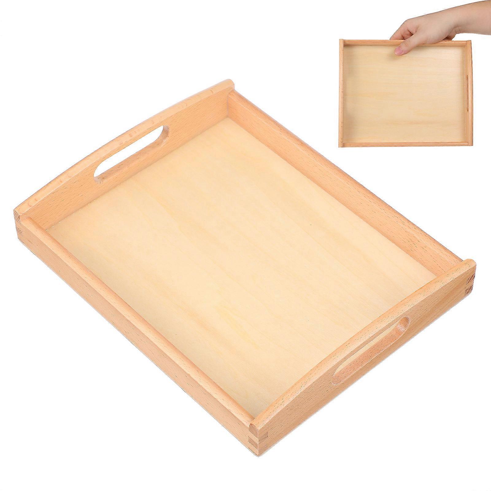 Wooden Tray Durable Serving Box Practical Storage Container for Things to Paint