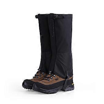 Waterproof Hiking Gaiters for Men and Women, Breathable Durable Leg Protection for Snow Skiing Hunting Trekking, Black 40x32.5cm