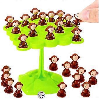 RUIYUE Monkey Balance Toy,Monkey Balance Tree Toy, Fun Interactive Counting Balancing Game, Preschool Educational Monkey Toys Balancing Board Game