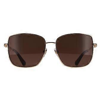 Burberry Sunglasses BE3158 110973 Light Gold Dark Brown