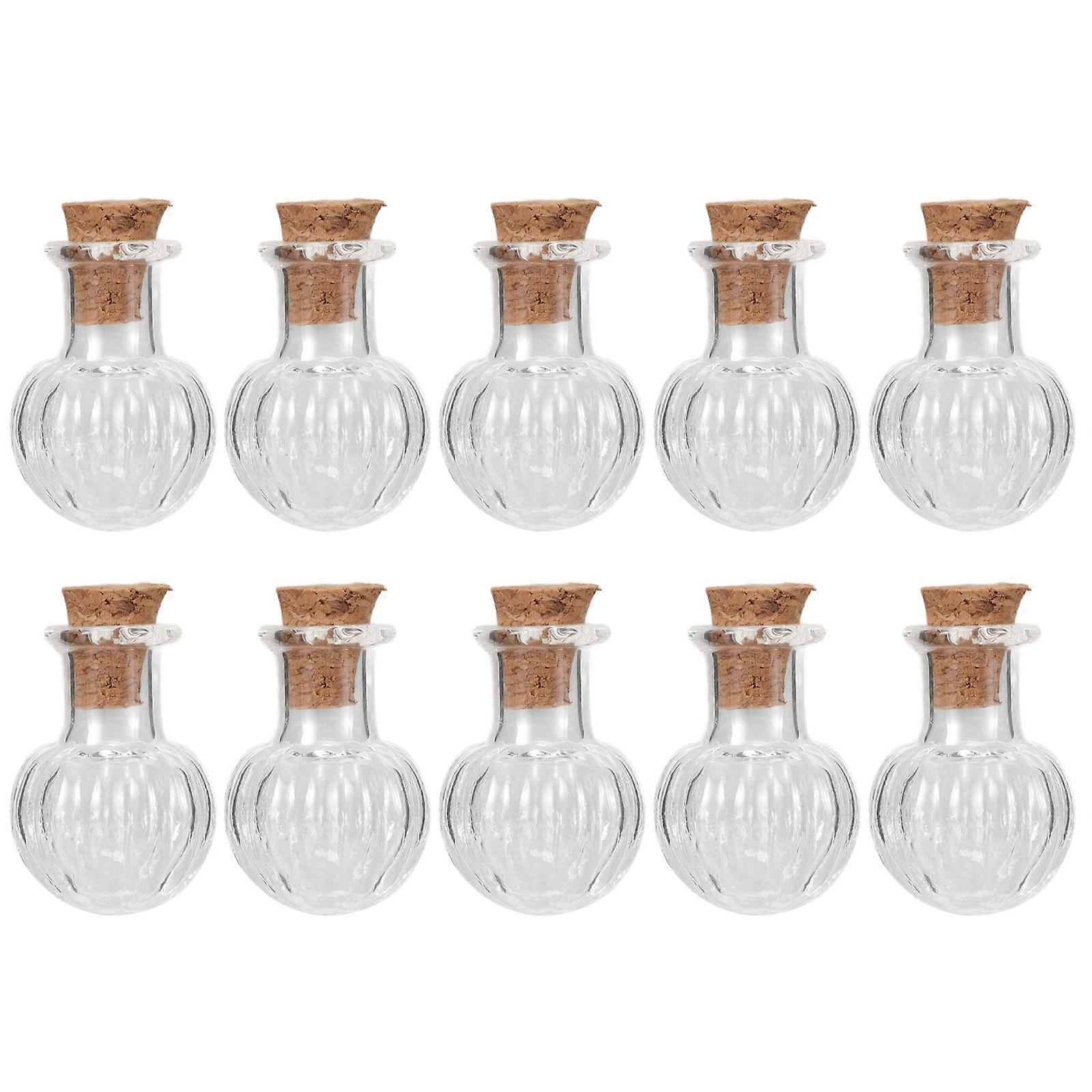 Mini Glass Bottles with for Message in A 10Pcs Set