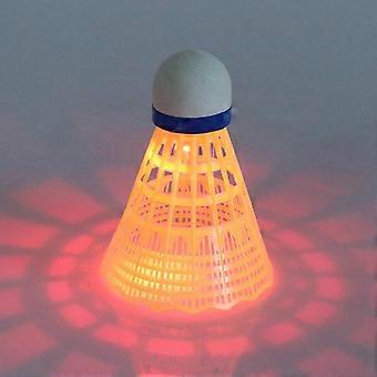 1 unidad de iluminación LED para cabeza de bádminton, volante de plumas de ganso luminoso y colorido para deportes al aire libre, entretenimiento nocturno y entrenamiento.