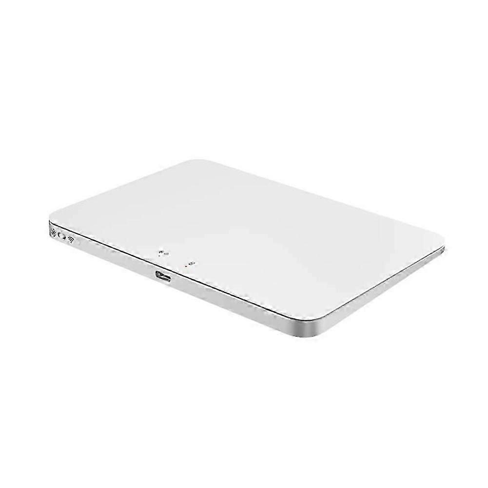 Wireless Bluetooth trackpad, smooth glass surface with multi-touch function, aluminum USB connector (wireless/wired) for Windows/Mac-SNNGV