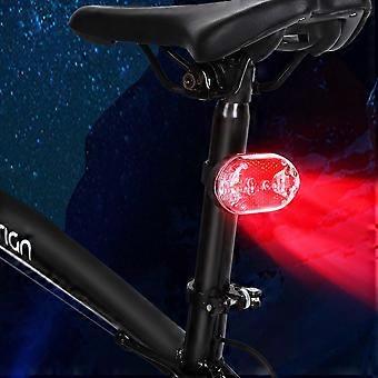 Utomhus LED Cykel Bak Sadellampa Svans Säkerhetsvarning Rött ljus (rött)
