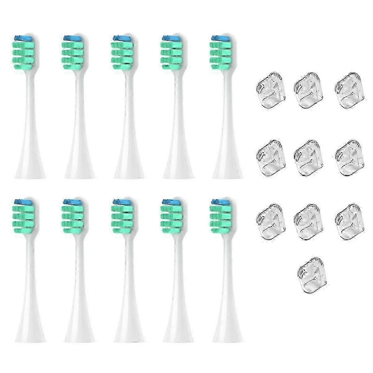For EW-DC01 Replacement Electric Tooth Brush Heads White