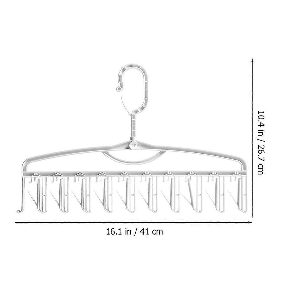 Sock Drying Rack Plastic Hook for Clothes 6Pcs Sock Hanger