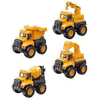 Children Construction Toy Engineering Truck Toy 1Set of Orange Simulated Models