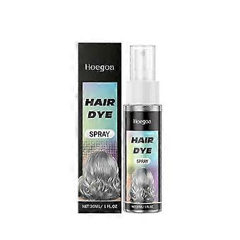 Natural Mild Grey Temporary Hair Spray with Vitamin E & Coconut Oil, Washable Color Lock for Long-Lasting Gray Tones