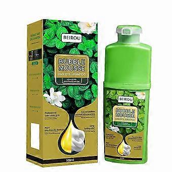 Foam Hair Dye, Plant-based, 500ml, Nourishing Scalp, Long-lasting Color, Gray Coverage, For Salon & Personal Use