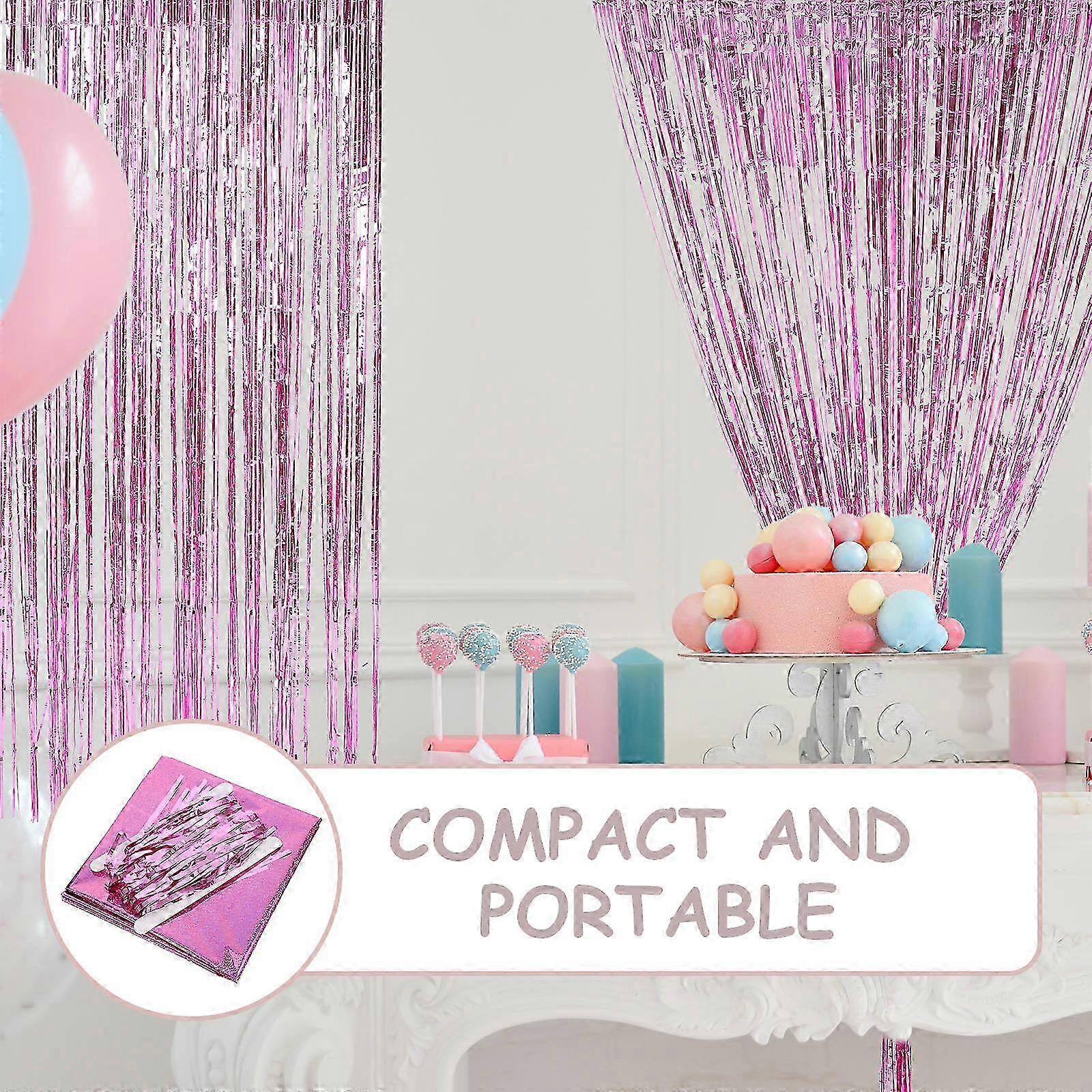 Pink PVC Witch Theme Halloween Backdrop and Tablecloth Set 4Sets