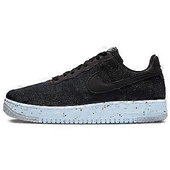 Nike Air Force 1 Low Crater Flyknit Black Chambray Blue DC4831-001