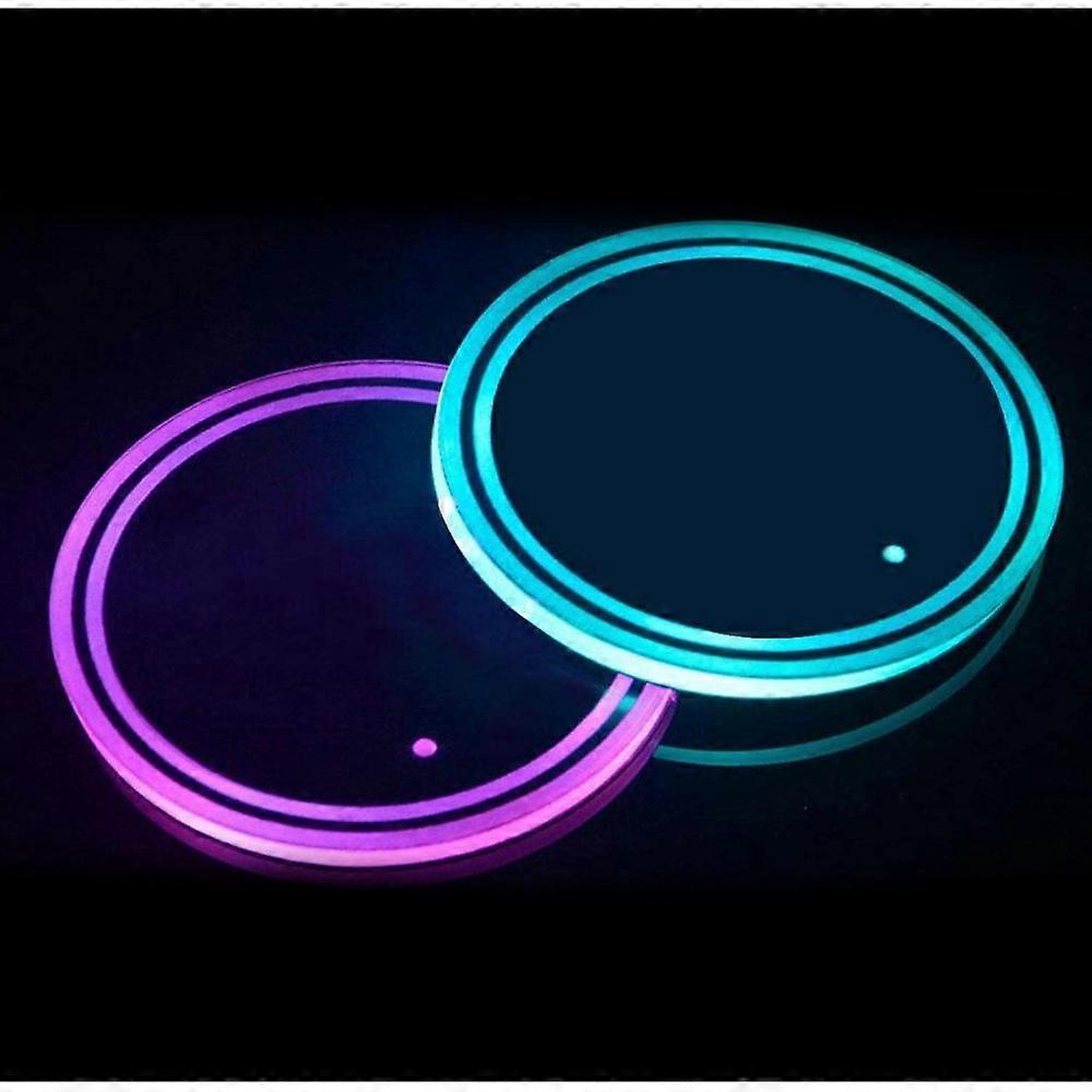 Smart LED Cup Coasters, Luminescent Waterproof Motion-Sensitive