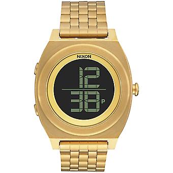 Nixon Time Teller Quartz Digital Men Watch with A948502 Stainless Steel Bracelet