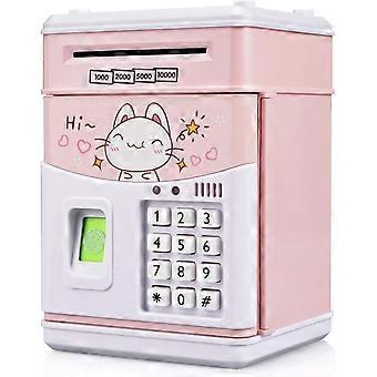 Talking ATM Piggy Bank Kids Automatic Money Roll High-Capacity Savings Can