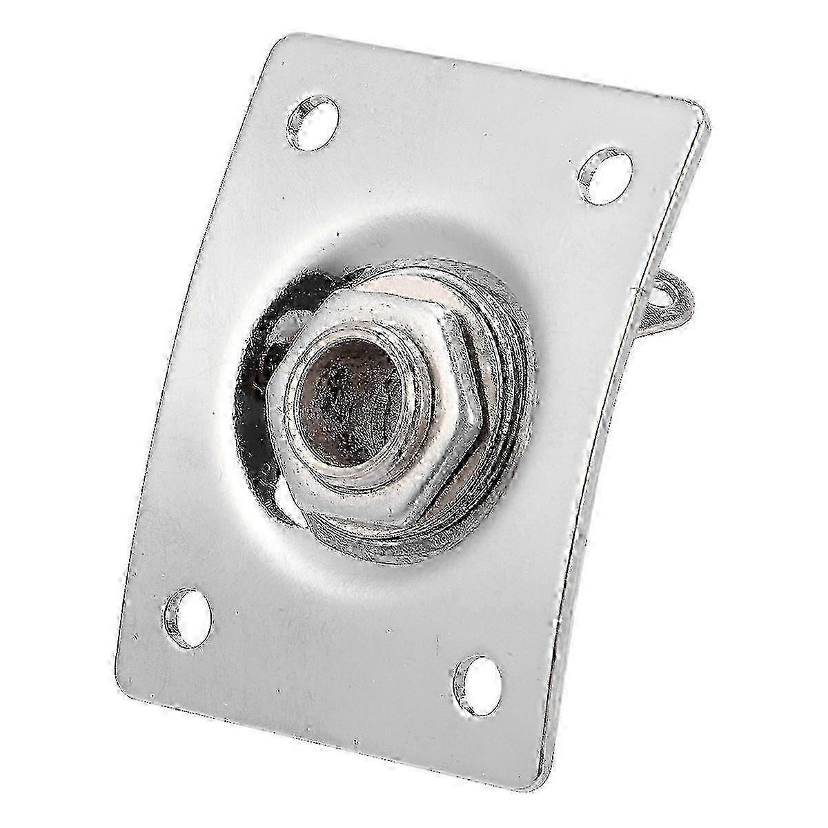 2PCS Square Guitar Jack Electric Guitar Jack Socket 6.35mm Square Pickup Socket compatible Guitar (Silver)