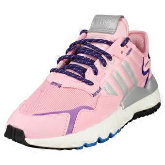 adidas Nite Jogger Womens Fashion Trainers in Pink Blue