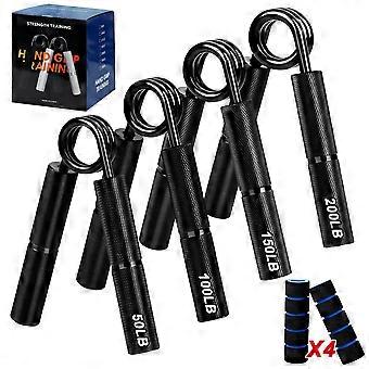 Gripkrachttrainer set van 4 (50/100/150/200 lbs) voor spieropbouw