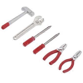 Mini Household Repairing Tool Miniature Hammer for Decor 1Set Alloy Material