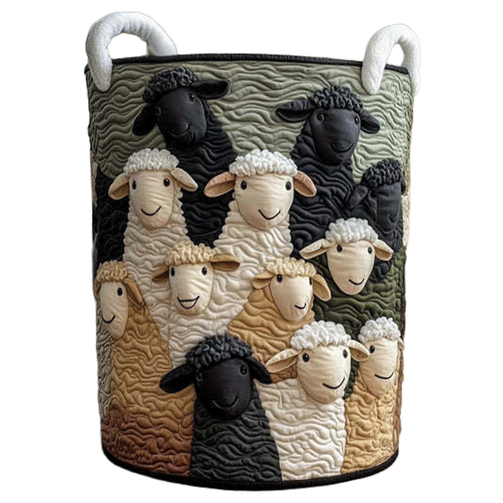 Large Capacity Foldable Quilted Laundry Basket