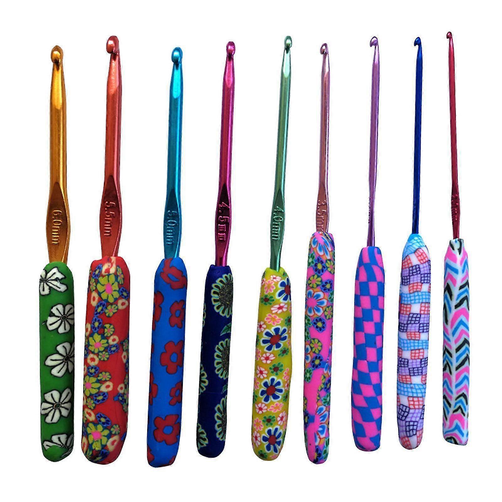 Polished Aluminium Crochet Hooks Set
