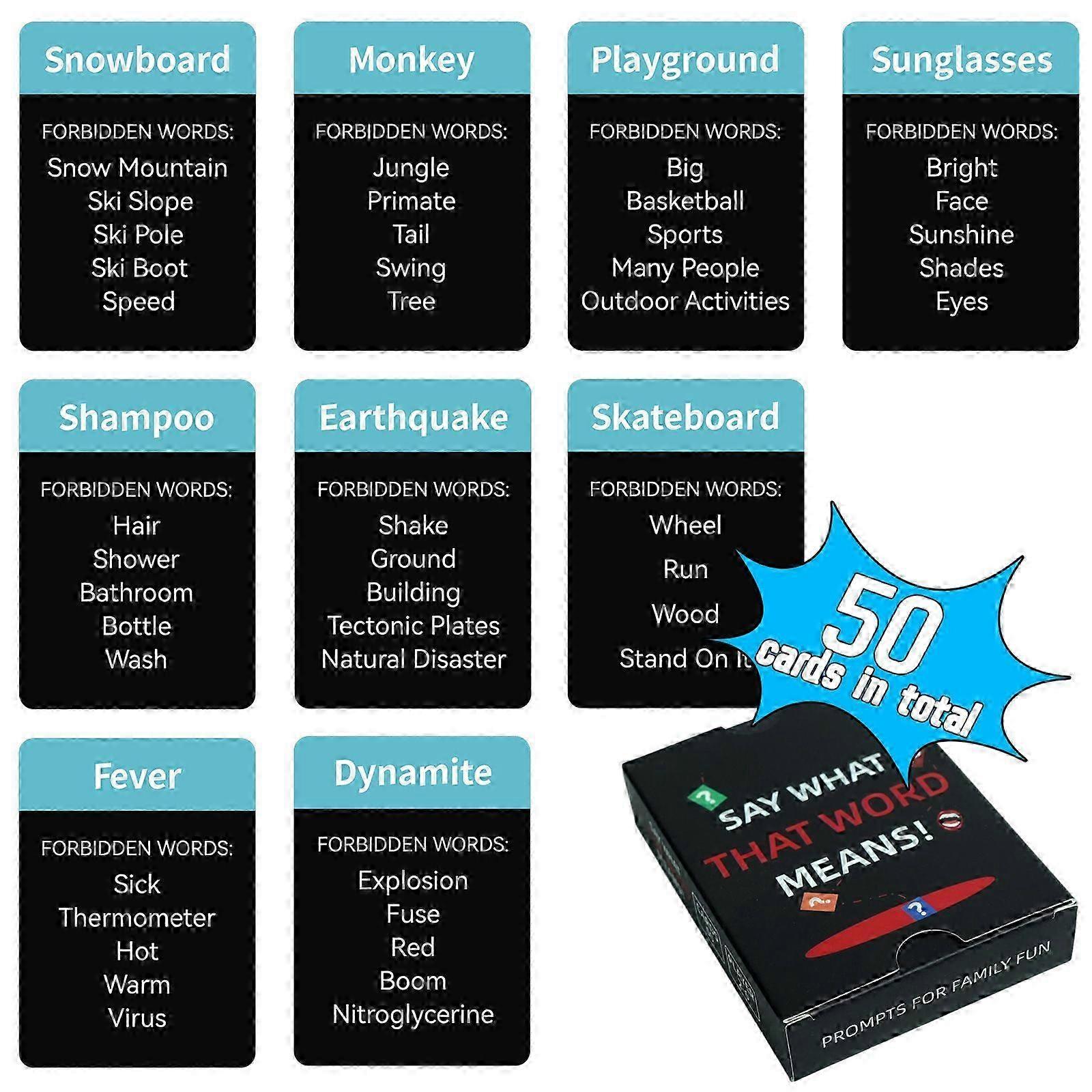 Quick-Thinking Word Challenge Card Game