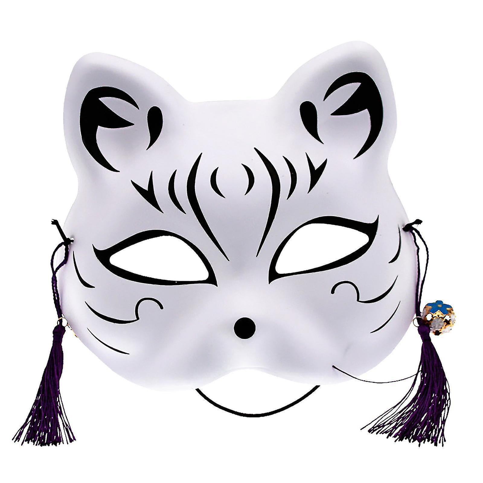 Mask For Halloween Masquerade Party, Japanese Traditional Cosplay Costume