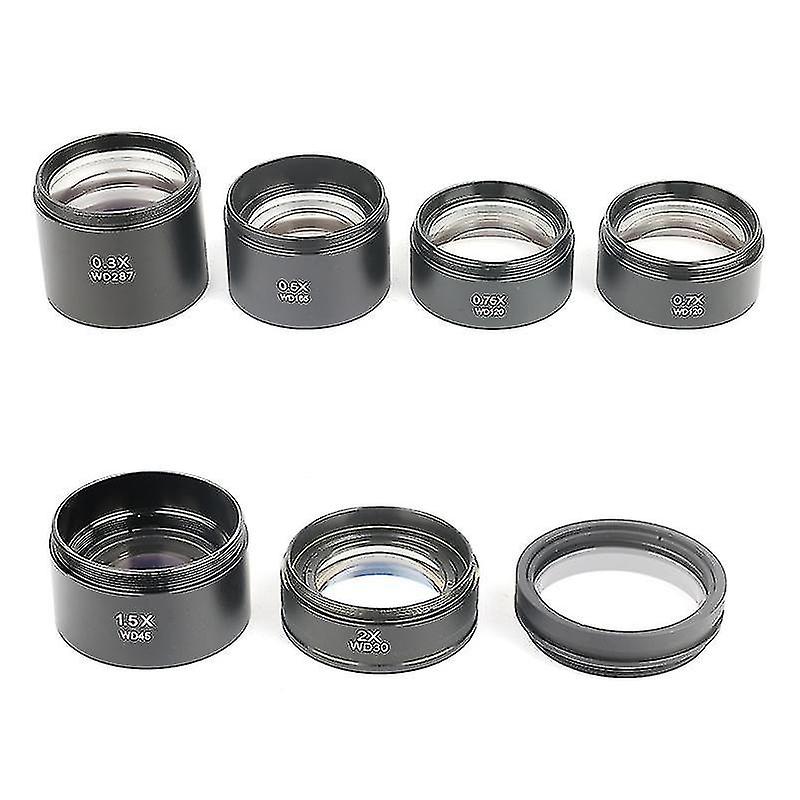0.3x/0.5x/0.7x/0.75x/1x/1.5x/2x Microscope Auxiliary Objective Lens Barlow Lens 1-7/8'' 48mm Thread