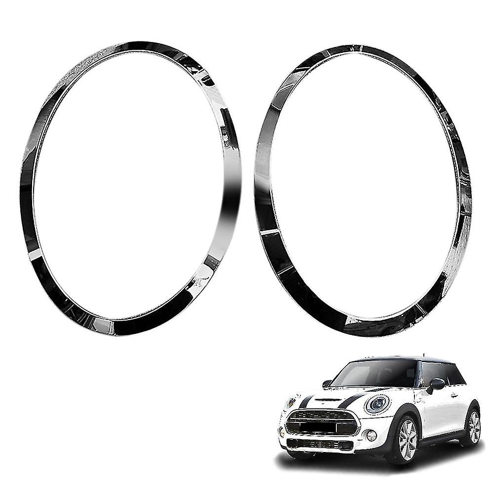2 Anneaux De Garniture Phare Pour Mini Cooper F55 F56 F57 2014-2021 - Argent, ABS, Réf. OEM 51137300631, Etc. - 10