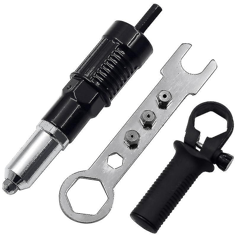 Electric Rivet Nut Gun Riveting Tool Cordless Riveting Drill Adapter Insert Nut