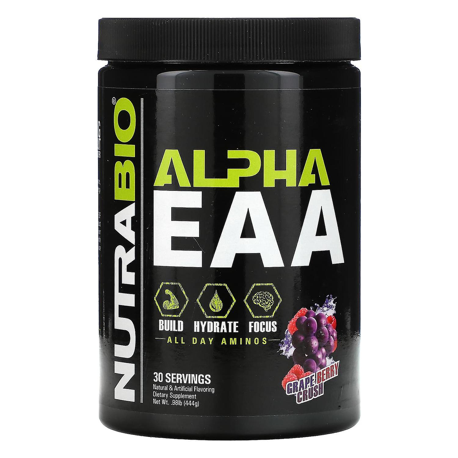 Nutrabio Labs, Alpha EAA, Grape Berry Crush, 0,98 lb (444 g)