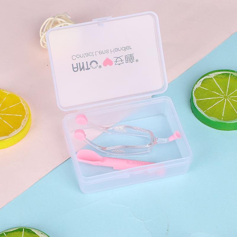 Eyecare Contact Lenses Inserter Remover Silicone Soft Tip Tweezer Stick Case Set