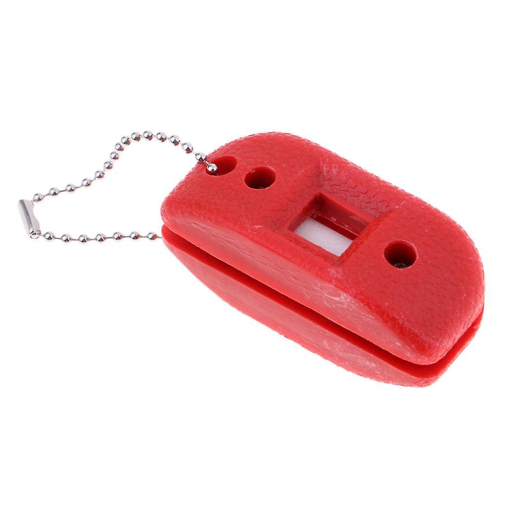 Ice Skating Edge Blade Sharpener Conditioner Sharpening Care Kit Tool Red