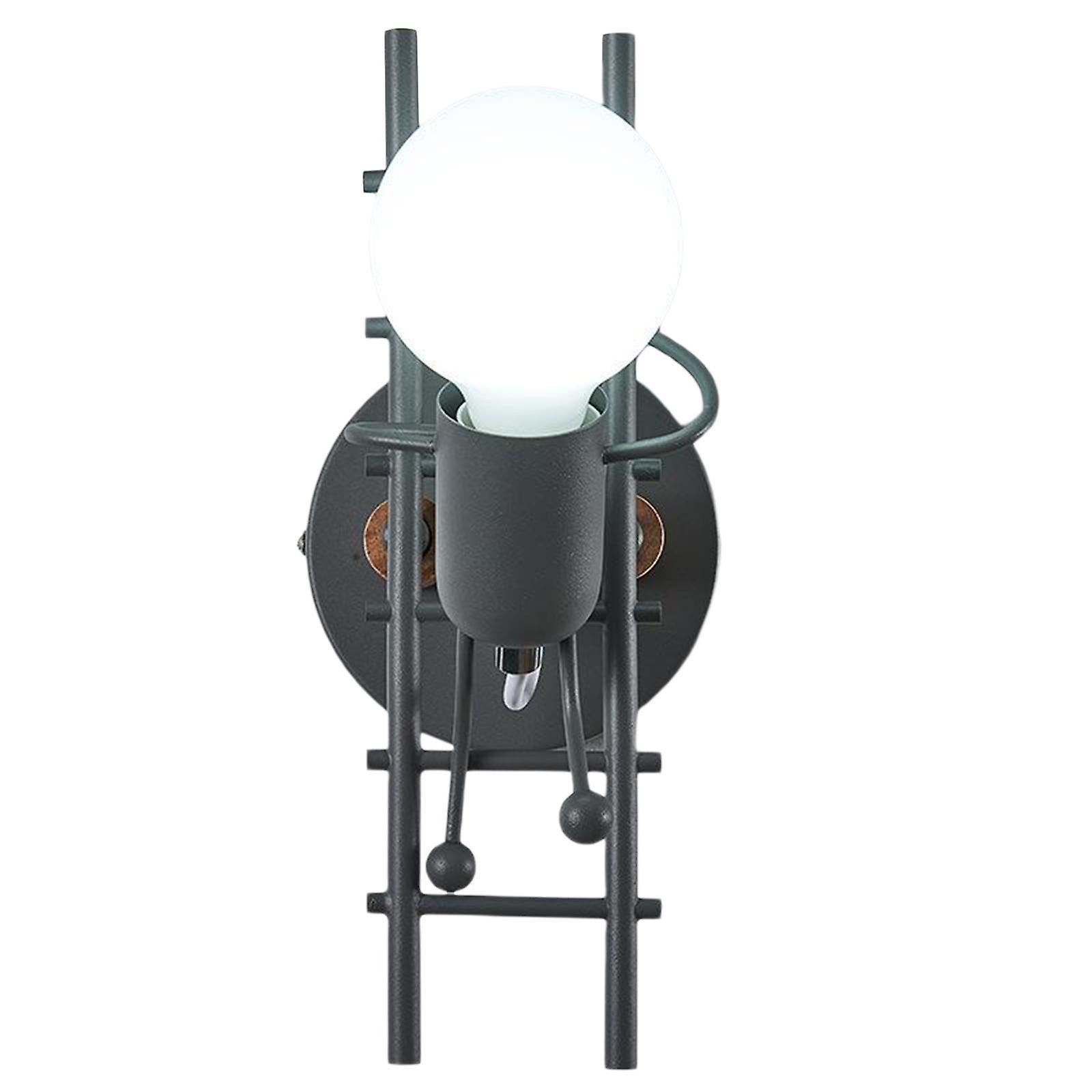 Humanoid Creative Wall Light Indoor Lamp Wall Sconce Lights Art Decor Gray