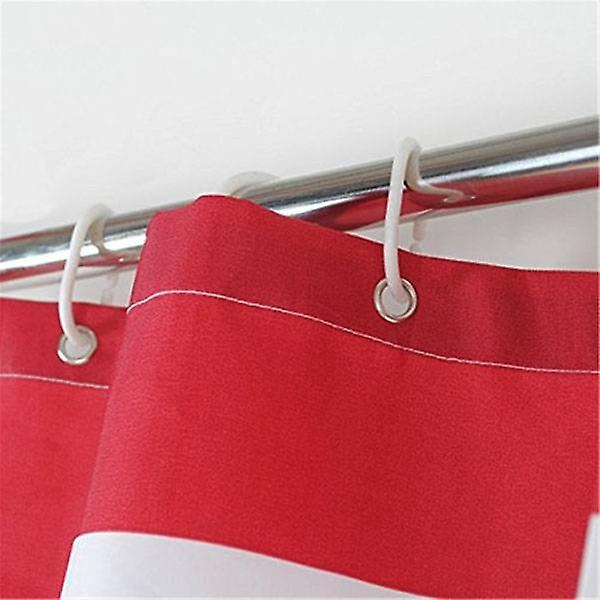Waterproof Polyester Flower Shower Curtain - Thicker Design For Bathroom