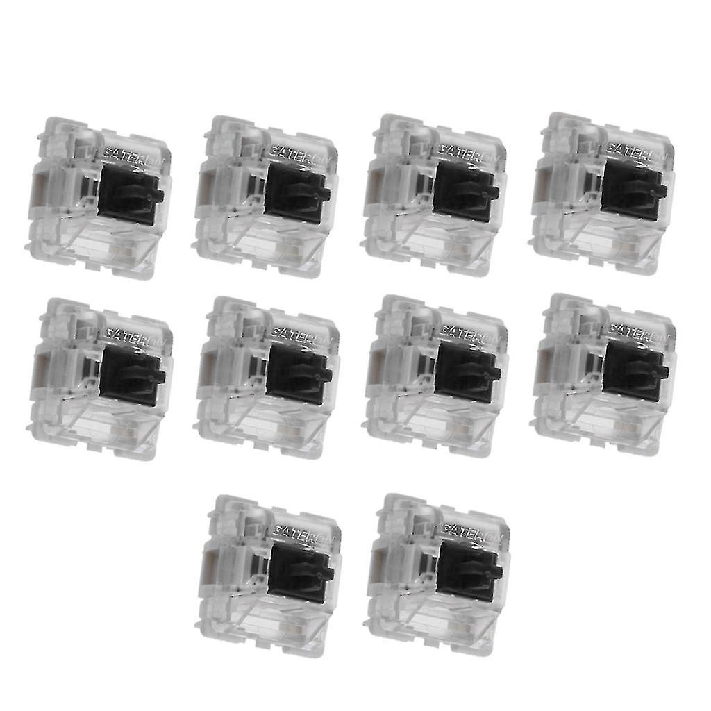10pcs 3 Pin Mechanical Keyboard Black Switch Compatible With Cherry Mx Keyboard Tester Kit