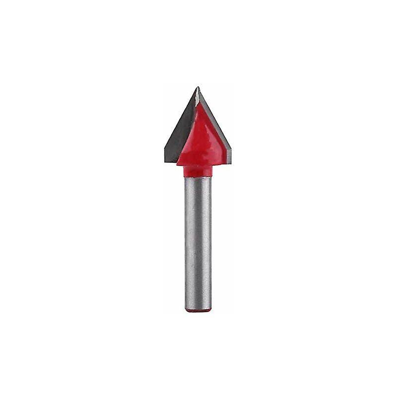 Grooving Cutters 1 Pc 3D Tungsten Steel Woodworking CNC Router Bit Sharp V-Groove Cutter Tool Cutter(6 16mm60°)