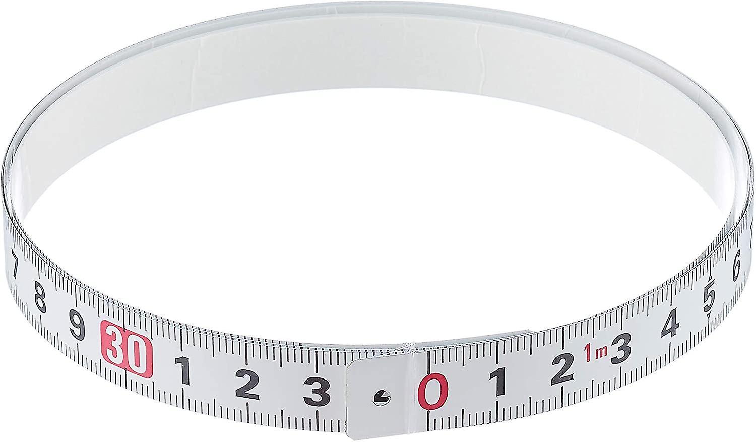 Measure 1m/13mm Adhesive Tape Measure, White