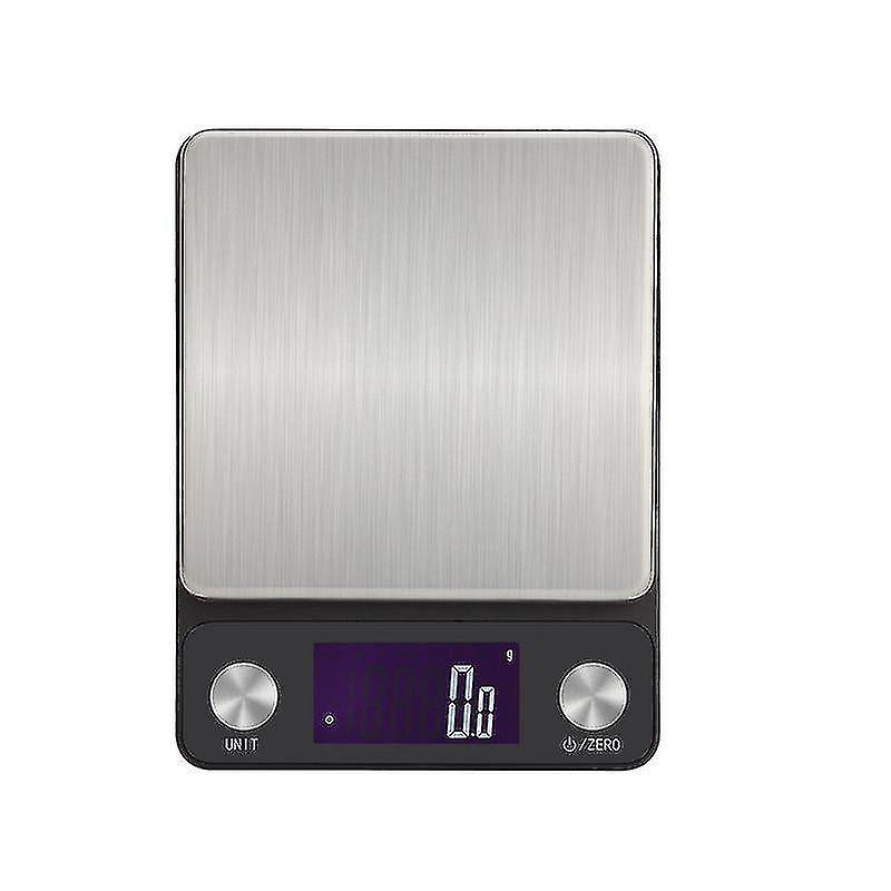 Kitchen Scale, Digital Electronic Kitchen Scale, Usb Rechargeable, High Accuracy, With Backlit Lcd Display 5kg/0.1g(0.01lb) Blackone Piece Starlight