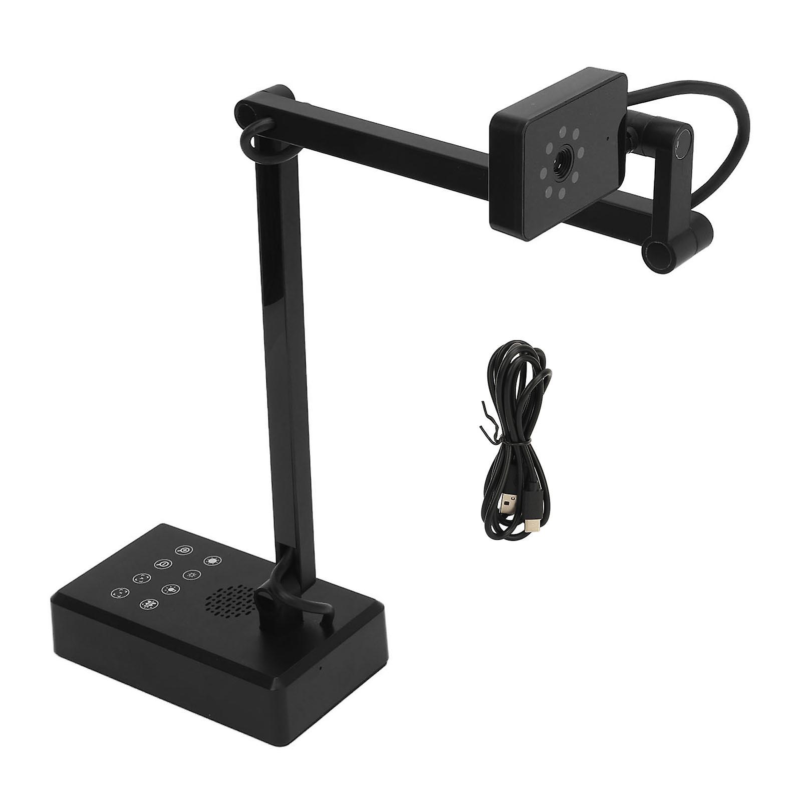 USB Document Camera 4K 16MP Ultra High Definition Document Webcam Adjustable Angle for OS X for Windows for OBS for Android