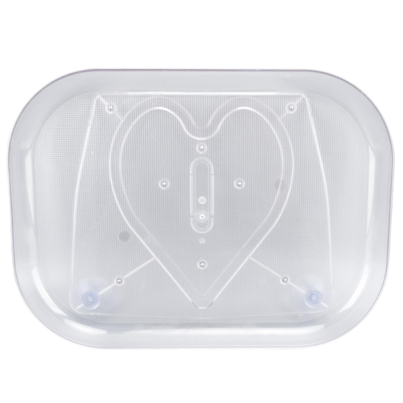 Refrigerator Turntable Organizer Transparent Rectangular Countertop Condiment Storage Rack for Household Kitchen