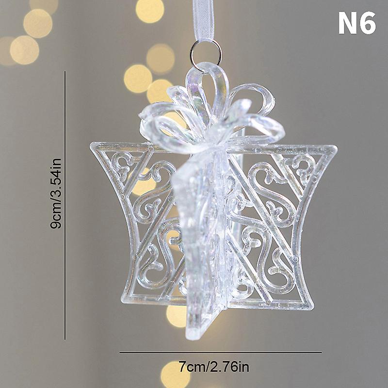 1pc Christmas Decoration Acrylic Crystal Christmas Tree Ornament Diy Xmas Decor