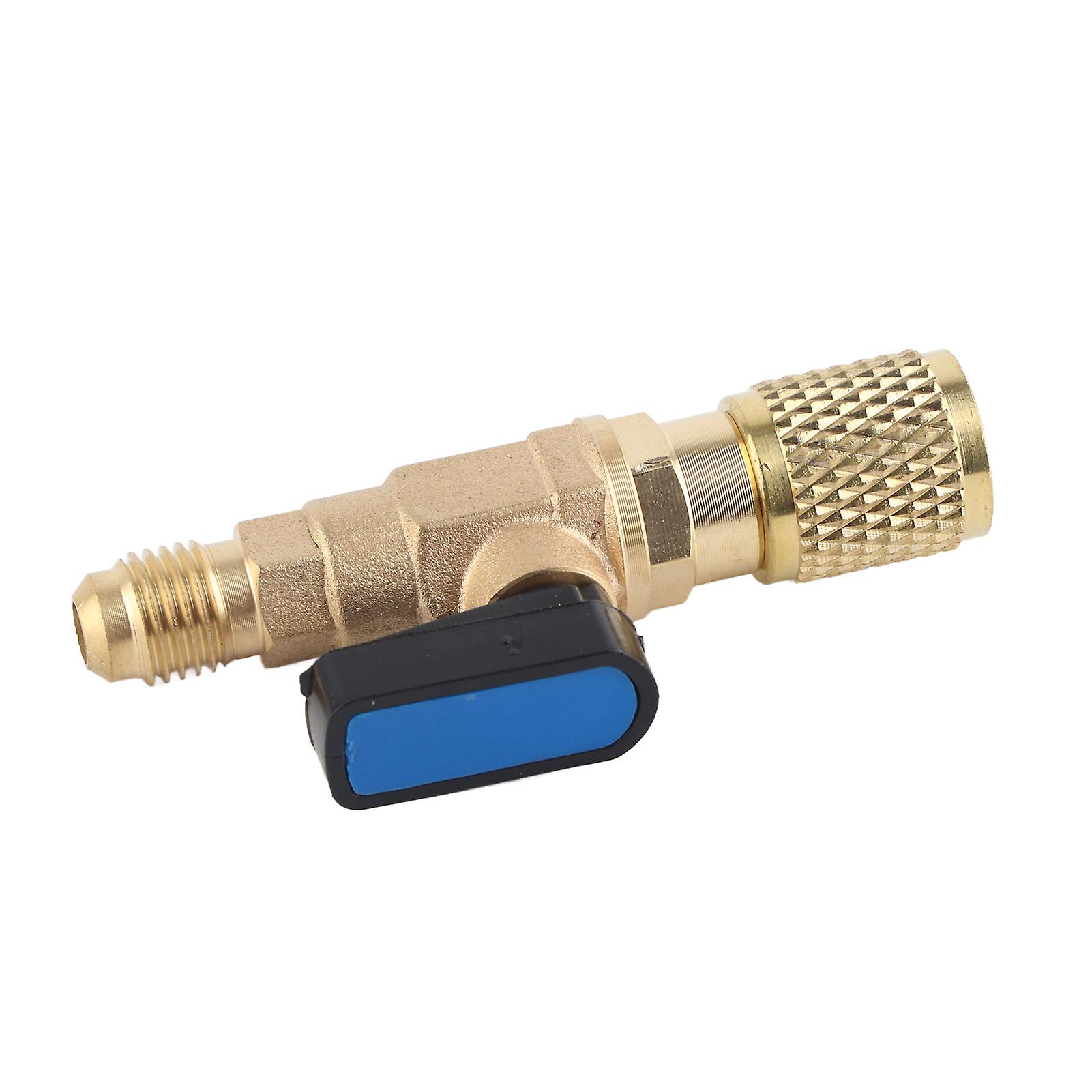Yellow Refrigerant Hose Ball Valve Adapter for Air Conditioning